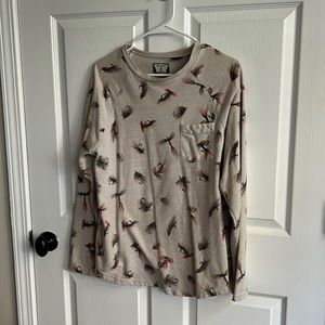 Volcom top / medium / fly fishing